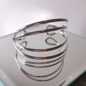 Silver-tone Cuff Bracelet